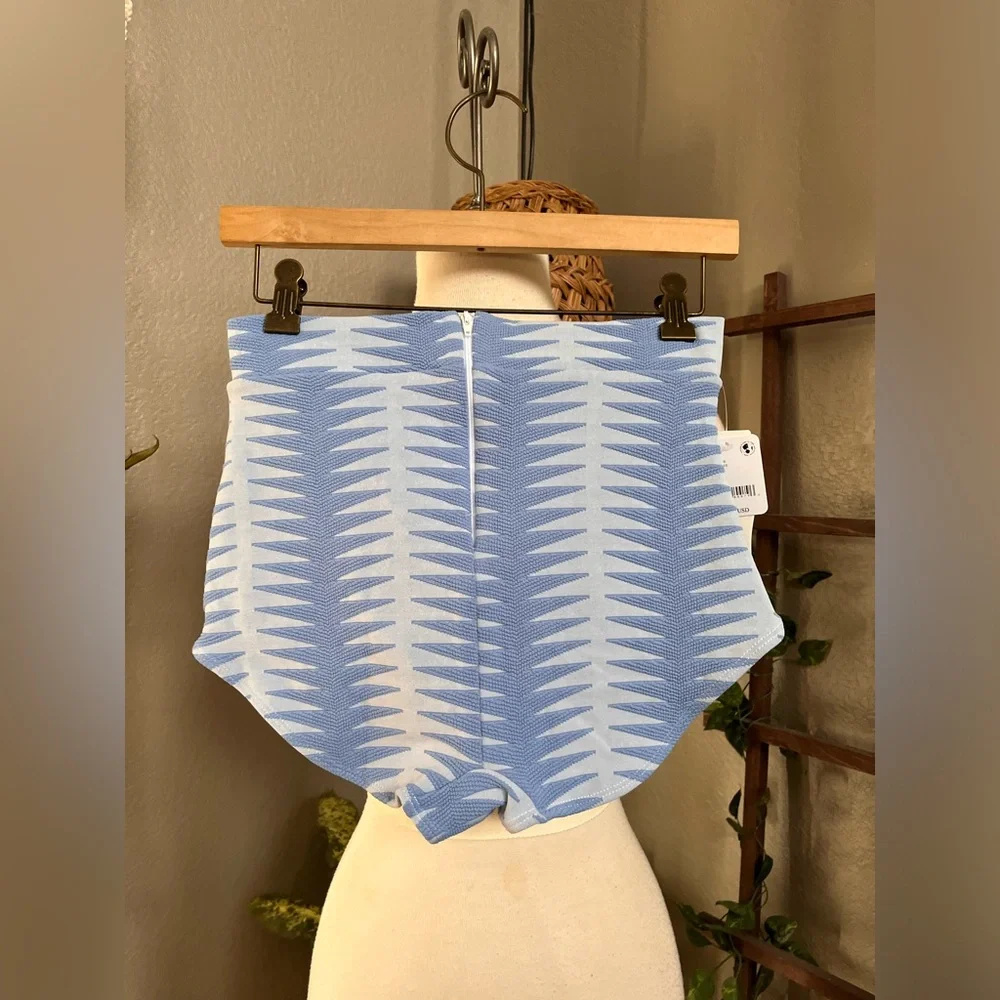 ▪️Seea for Free People Georgia in Areia Blue NWT High Waist Bikini Bottom - Picture 14 of 16